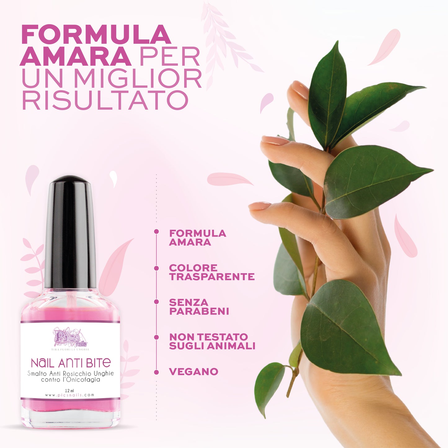 Smalto Amaro per non Mangiare Le Unghie 12 ml