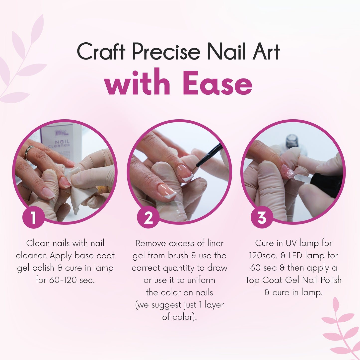 Smalto Nail Art Semipermanente Liner Gel per Unghie UV/LED 10 ml - Argento Glitter 1