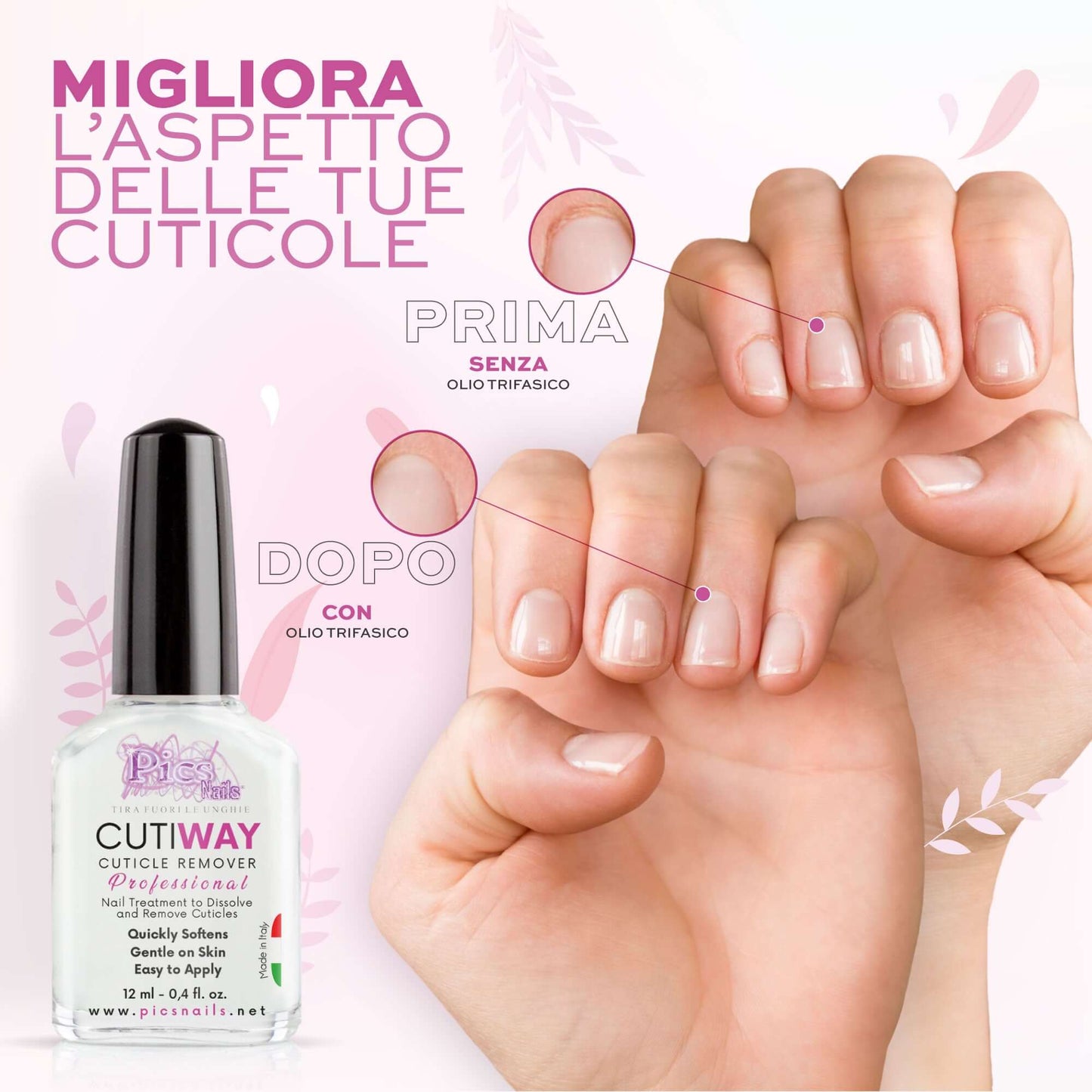 Cutiway - Rimuovi Cuticole Unghie 12 ml