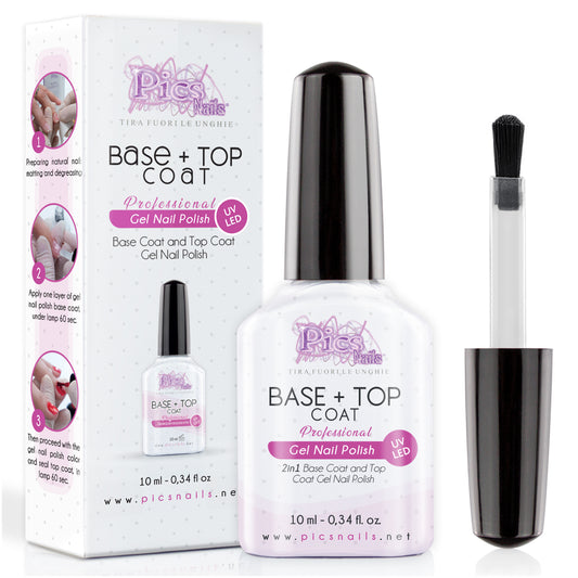 Base e Top Coat Semipermanente Unghie Gel Uv/Led - 10 ml