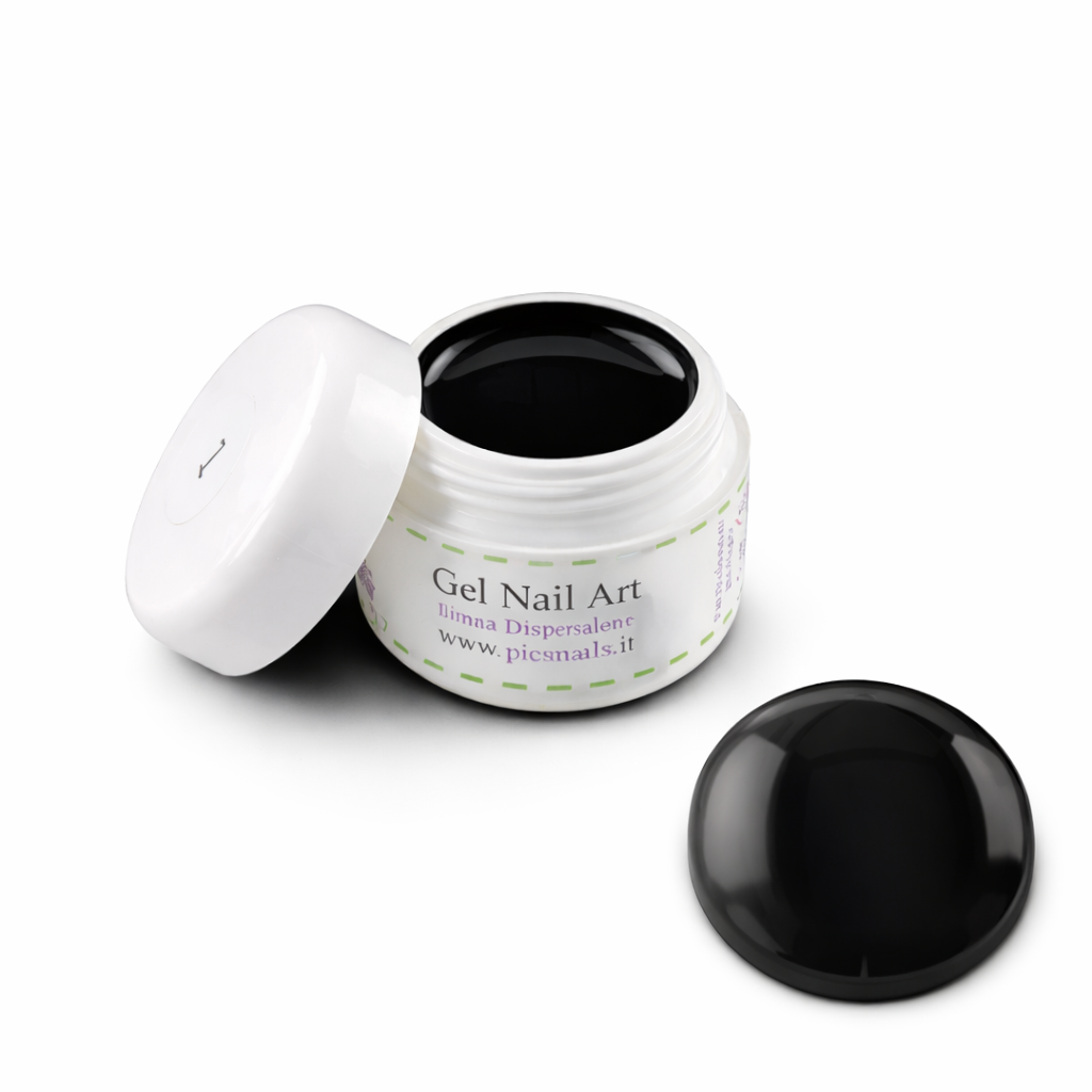 Gel Nail Art Nero 2 Senza Strato di Dispersione - 5 ml