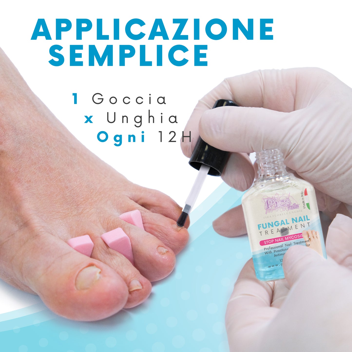 Antimicotico Unghie 12 ml - Trattamento della Micosi Unghie di Mani e Piedi