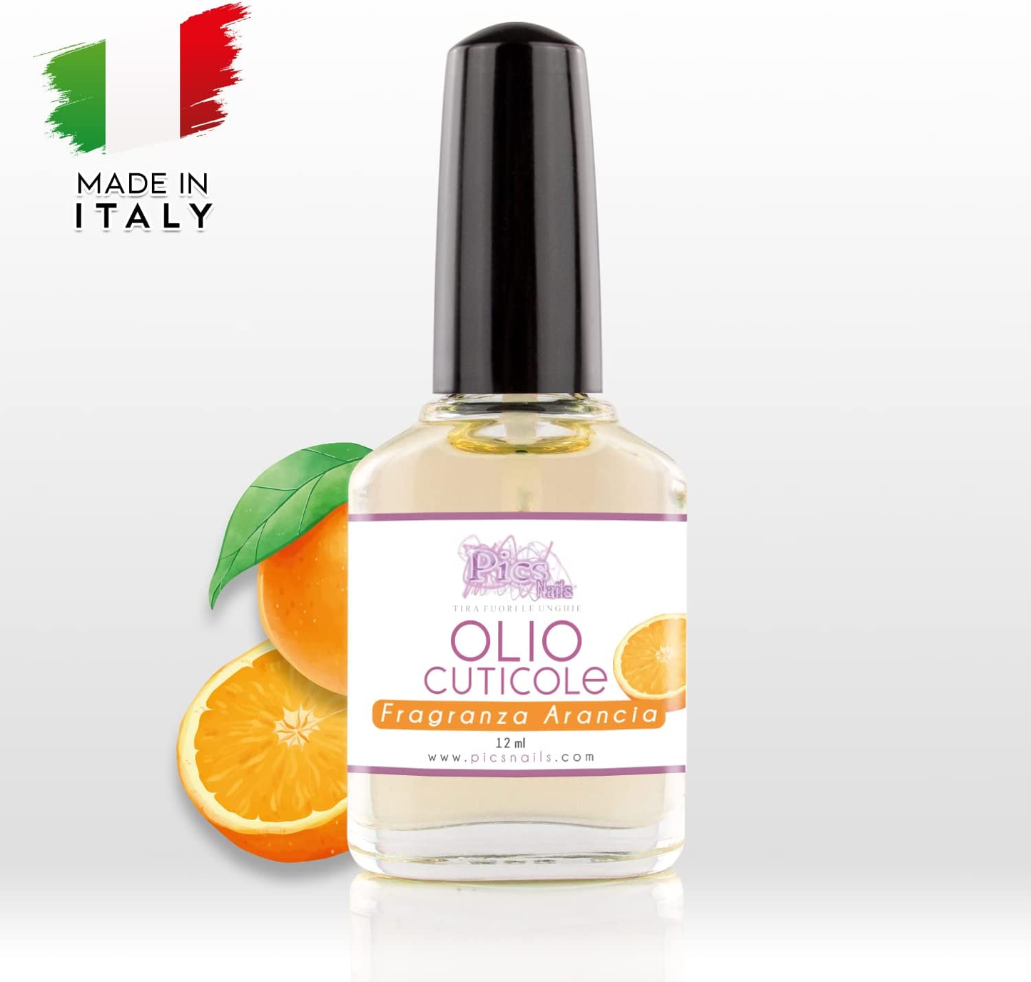 Olio Cuticole Di Mani E Piedi Professionale 12Ml - Fragranza Arancia - Olio Idratante E Rigenerante per Cuticole Di Mani E Piedi, Dona Sollievo E Freschezza Alla Pelle Secca E Irritata