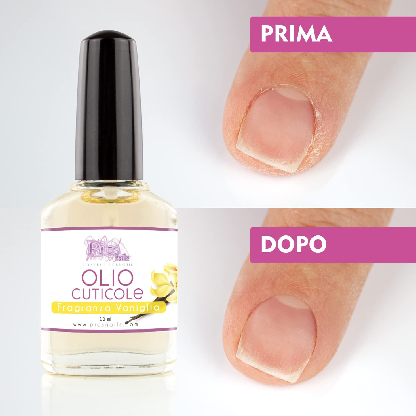 Olio Cuticole Unghie Di Mani E Piedi Professionale 12Ml - Fragranza Vaniglia - Olio Idratante E Rigenerante per Cuticole Di Mani E Piedi, Dona Sollievo E Freschezza Alla Pelle Secca E Irritate