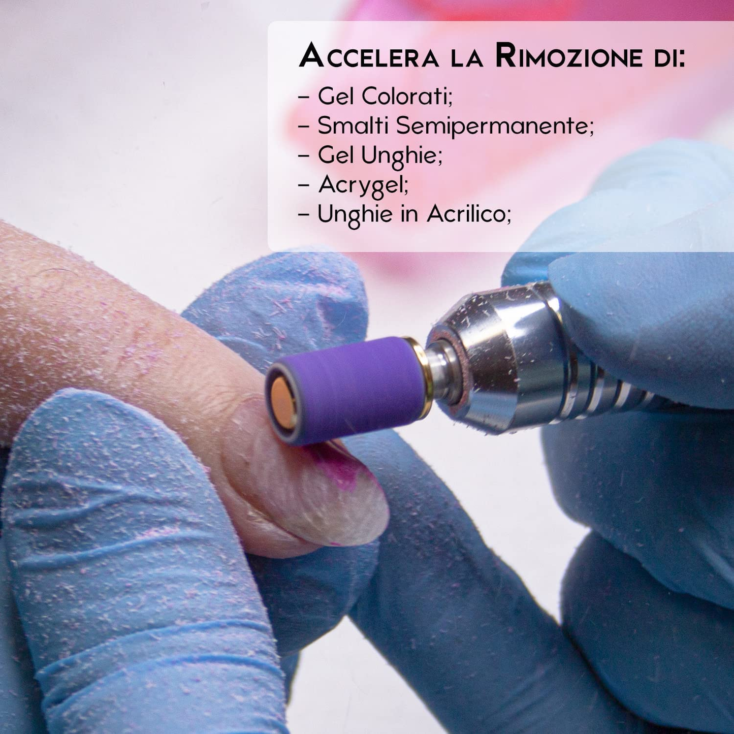 Cilindri Abrasivi Fresa Unghie in Ceramica Ultra Resistenti 25 Pz. - Grana #240-5 Volte Più Resistenti Dei Comuni Cilindri Abrasivi per Fresa Unghie Premium Quality 25Pz.=100Pz.