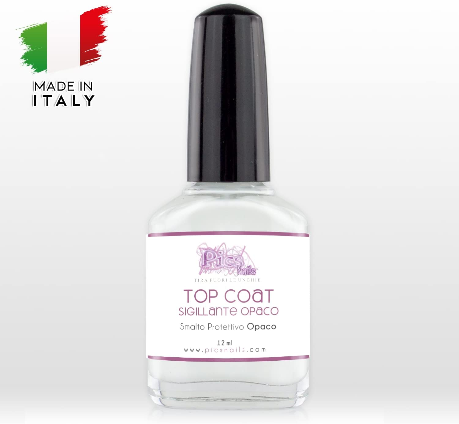 Top Coat Opaco Smalto Sigillante per Unghie 12Ml Ad Asciugatura Rapida - Fissa Smalto Opaco per Unghie Sigilla E Protegge Lo Smalto Con Effetto Matt