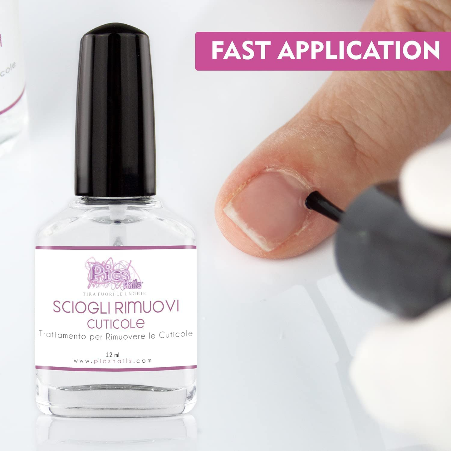 Rimuovi Cuticole Unghie Di Mani E Piedi Professionale 12 Ml - Scioglie E Rimuove Cuticole Trattamento per Unghie Di Mani E Piedi