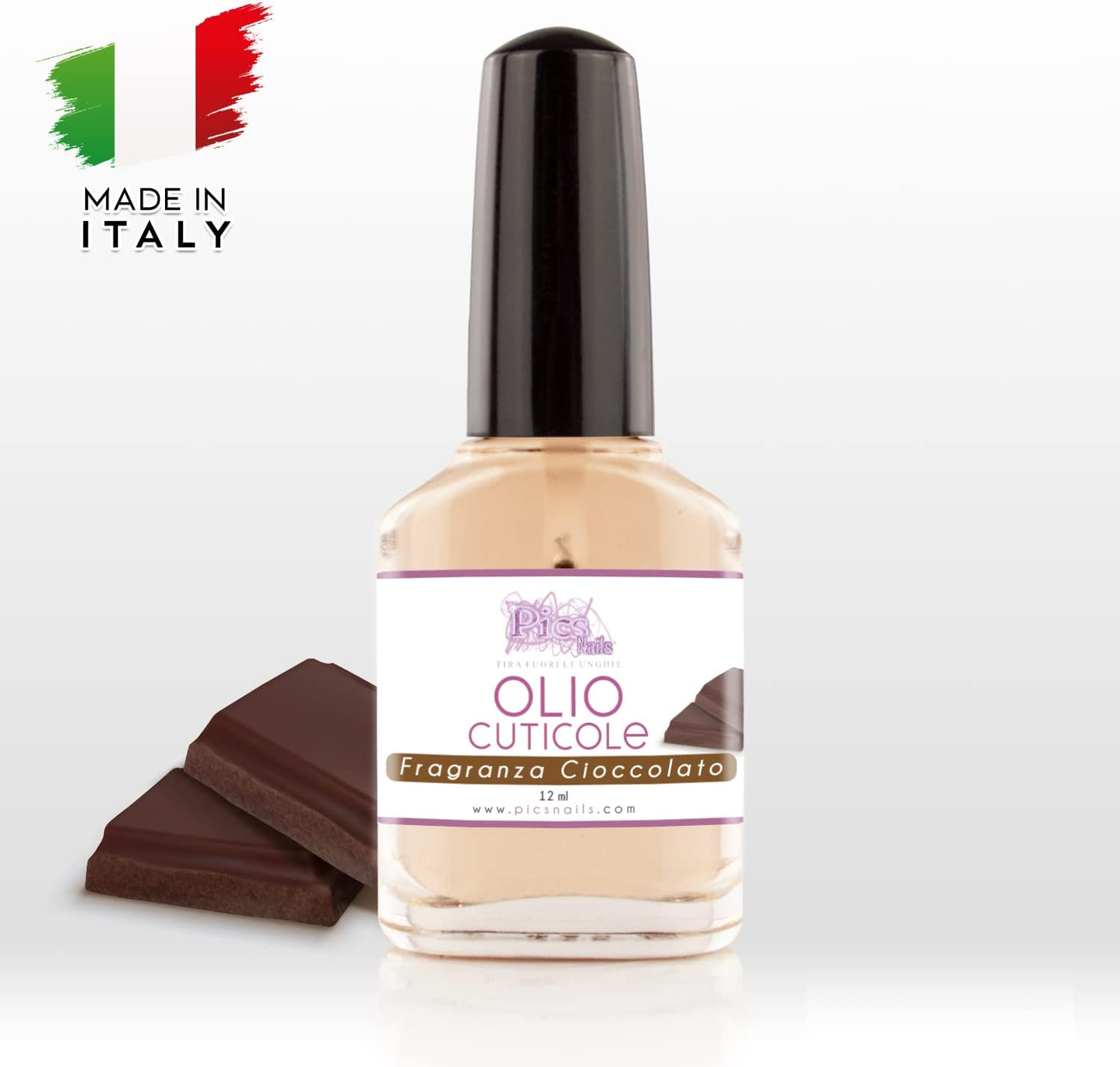 Olio Cuticole Unghie Di Mani E Piedi Professionale 12Ml - Fragranza Cioccolato - Olio Idratante E Rigenerante per Cuticole Di Mani E Piedi, Dona Sollievo E Freschezza Alla Pelle Secca E Irritata