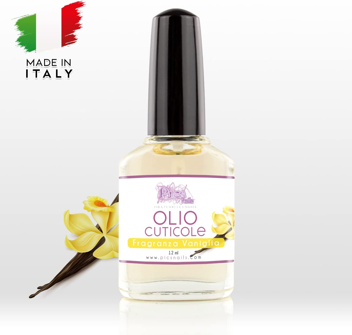 Olio Cuticole Unghie Di Mani E Piedi Professionale 12Ml - Fragranza Vaniglia - Olio Idratante E Rigenerante per Cuticole Di Mani E Piedi, Dona Sollievo E Freschezza Alla Pelle Secca E Irritate
