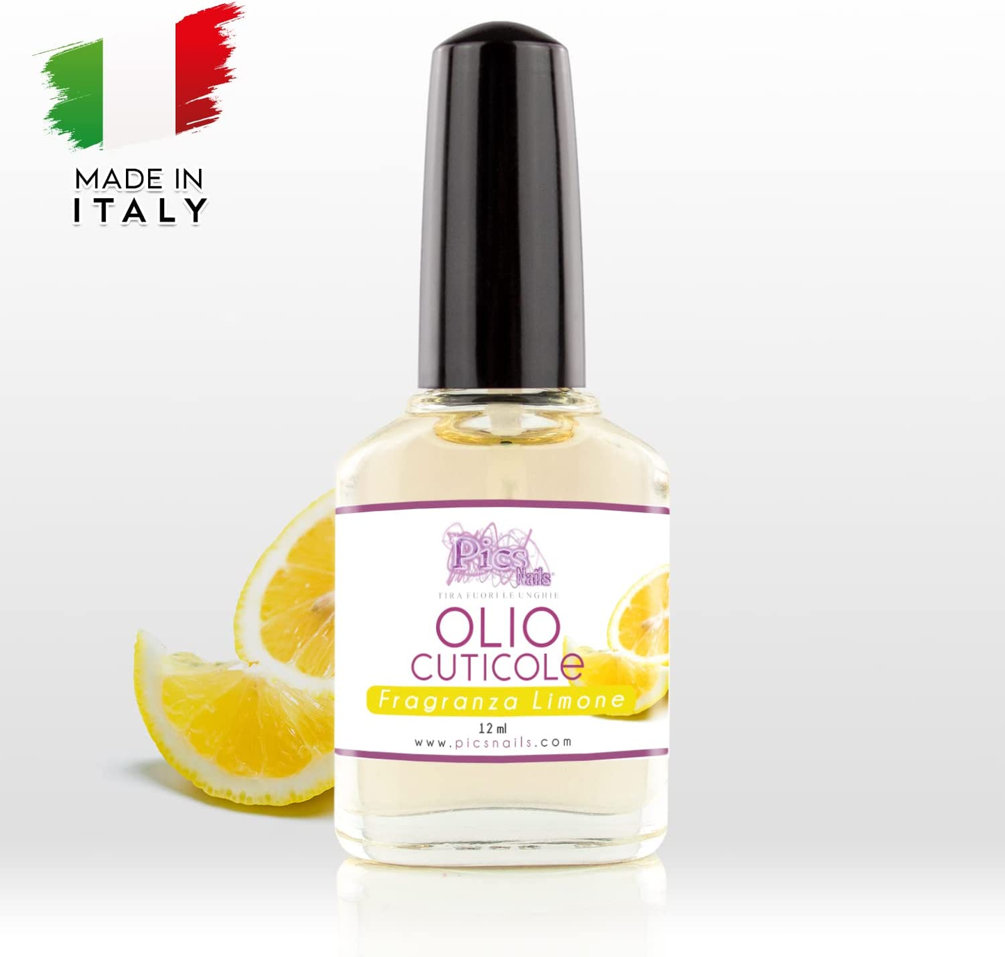 Olio Cuticole Unghie Di Mani E Piedi Professionale 12Ml - Fragranza Limone - Olio Idratante E Rigenerante per Cuticole Di Mani E Piedi, Dona Sollievo E Freschezza Alla Pelle Secca E Irritate