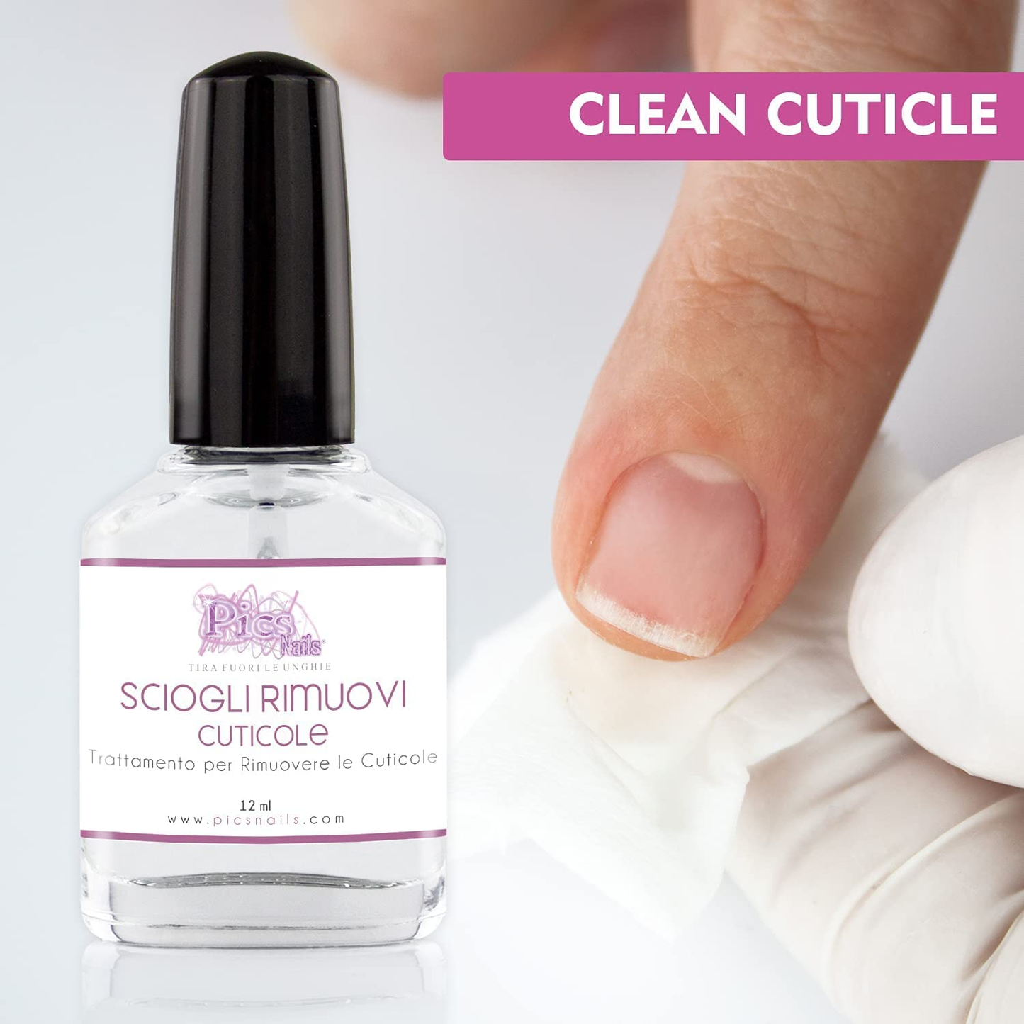 Rimuovi Cuticole Unghie Di Mani E Piedi Professionale 12 Ml - Scioglie E Rimuove Cuticole Trattamento per Unghie Di Mani E Piedi