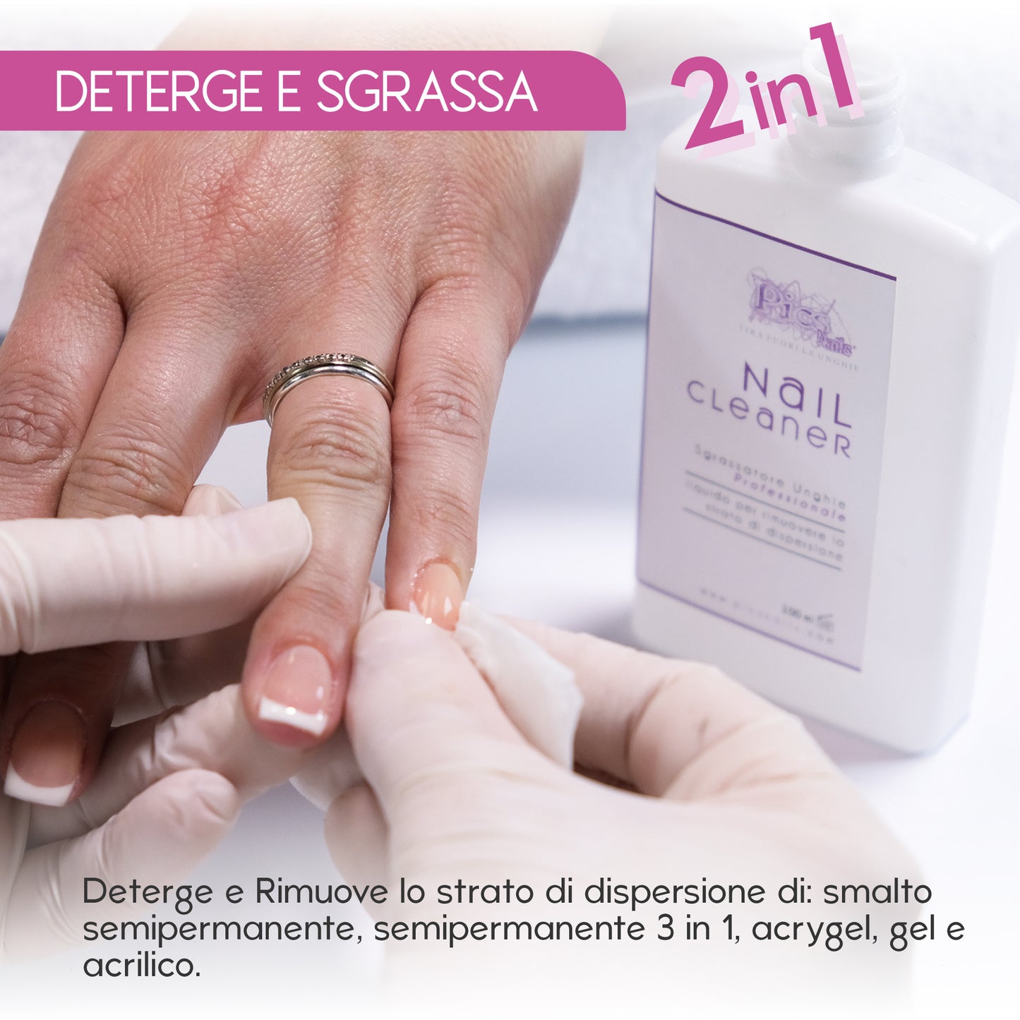 Nail Cleaner Sgrassatore Unghie Professionale 100 ml.