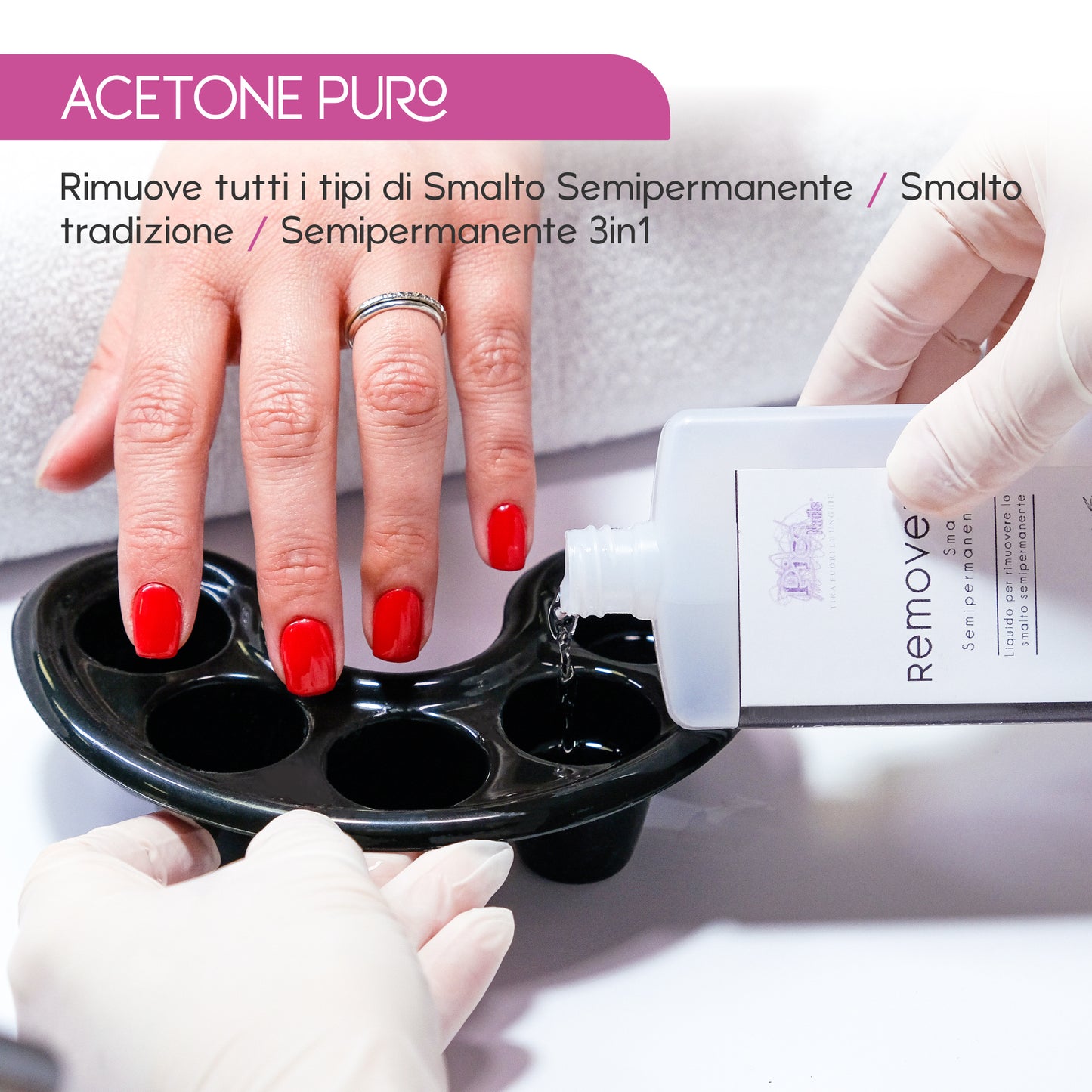 Remover Smalto Semipermanente Acetone Puro 100 ml