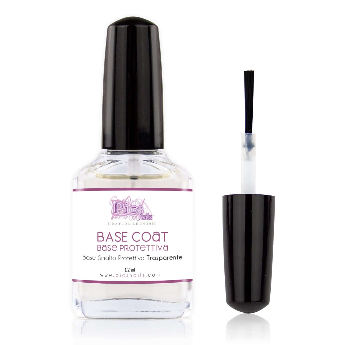 Base Coat Smalto Protettivo per Unghie 12Ml Ad Asciugatura Rapida - Smalto Lucido per Unghie Utilizzato Come Base per Smalti Colorati per Unghie