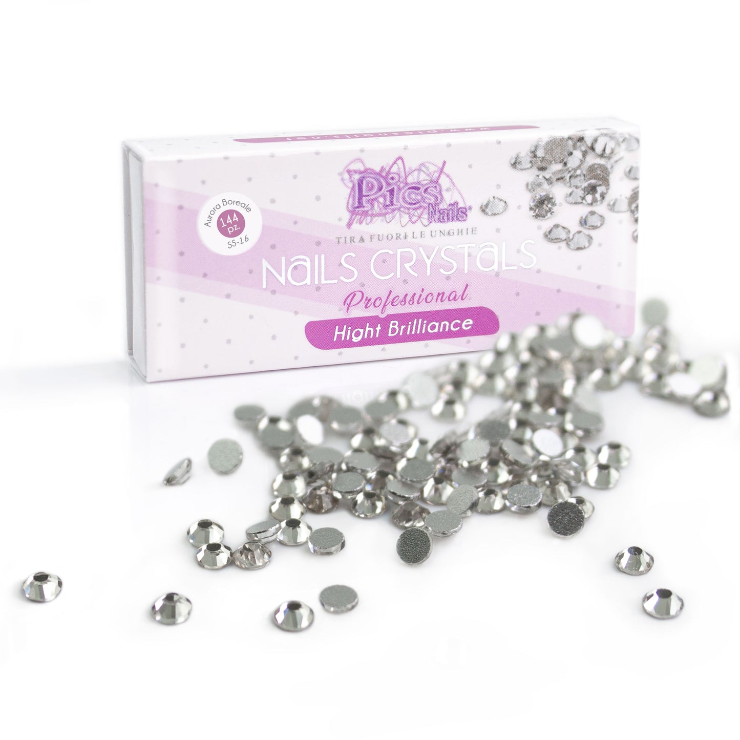 Brillantini Unghie Crystal 144 Pz SS-8 2,3 mm
