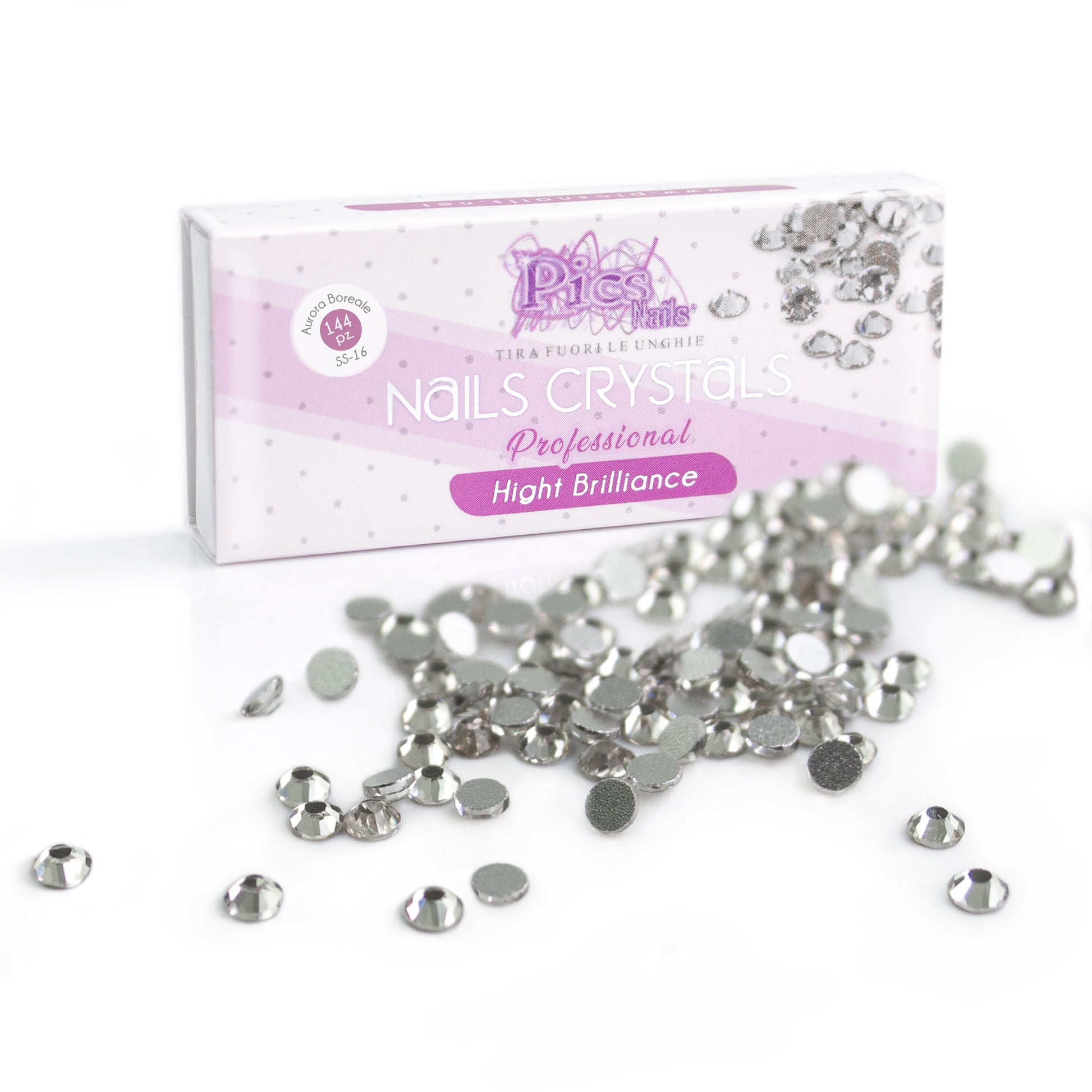 Brillantini Unghie Crystal 144 Pz SS-8 2,3 mm