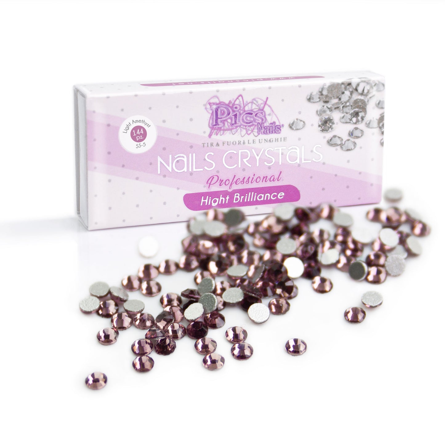 Brillantini Unghie Light Amethyst 144 Pz. SS-5 1,7 mm