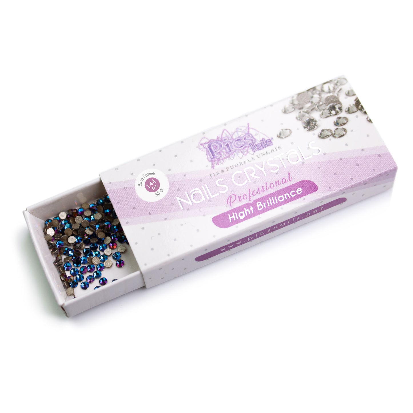 Brillantini Unghie Dettaglio Blue Flame ss5