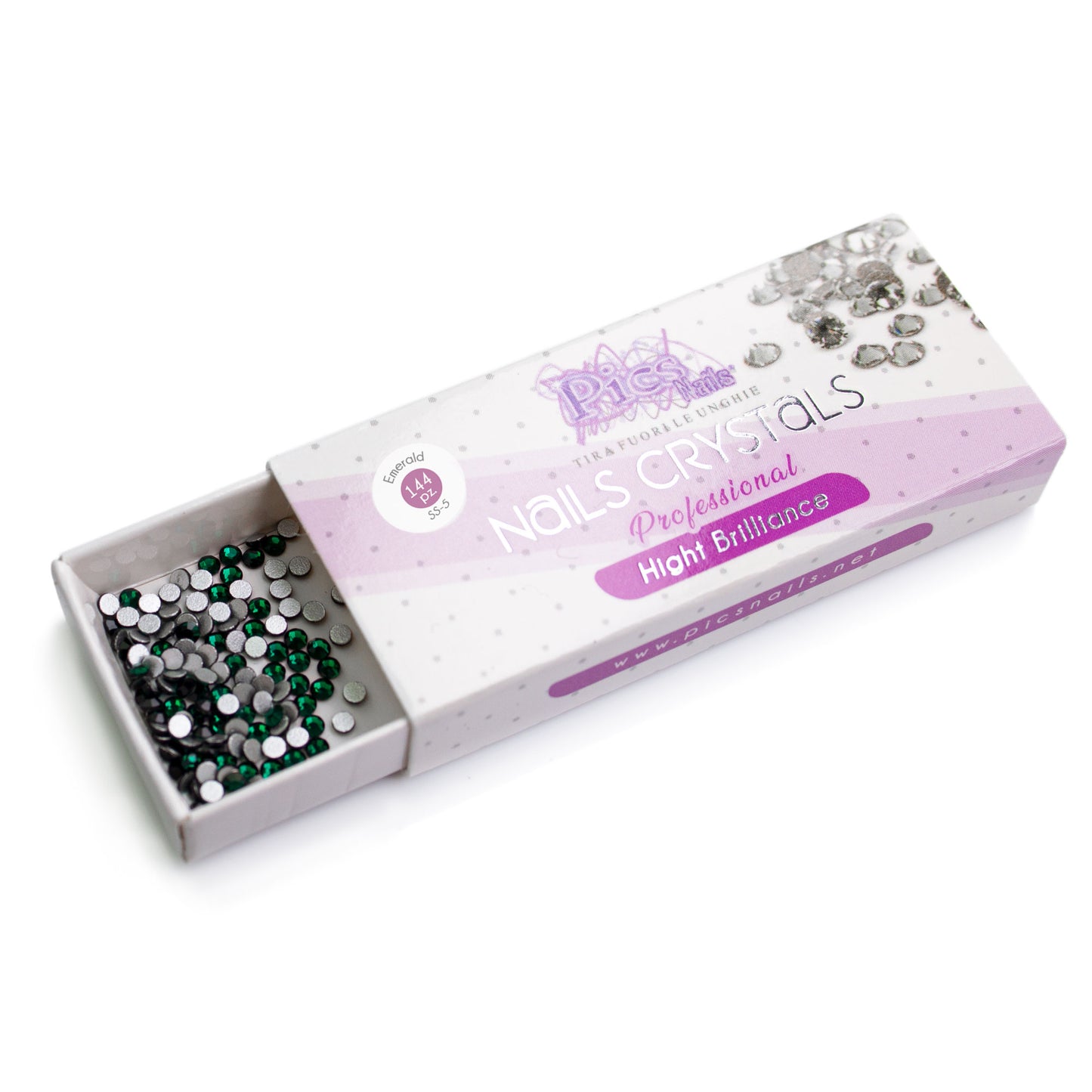 Dettaglio Brillantini Unghie Emerald 144 Pz. SS-5 1,7 mm