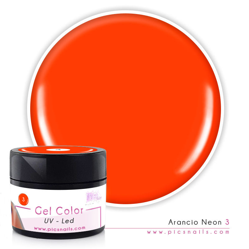 Gel Color uv/led Arancio Neon 3 - 5 ml