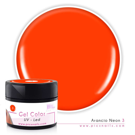 Gel Color uv/led Arancio Neon 3 - 5 ml