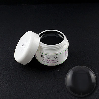 Gel Nail Art Nero 2 Senza Strato di Dispersione - 5 ml