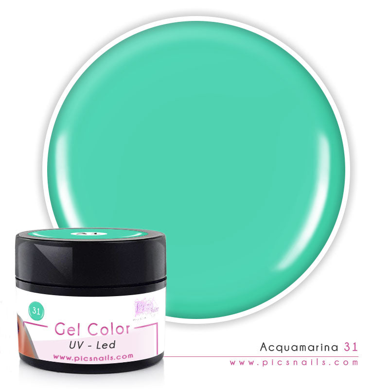 Gel Color uvled Acquamarina Laccato 31 - 5 ml
