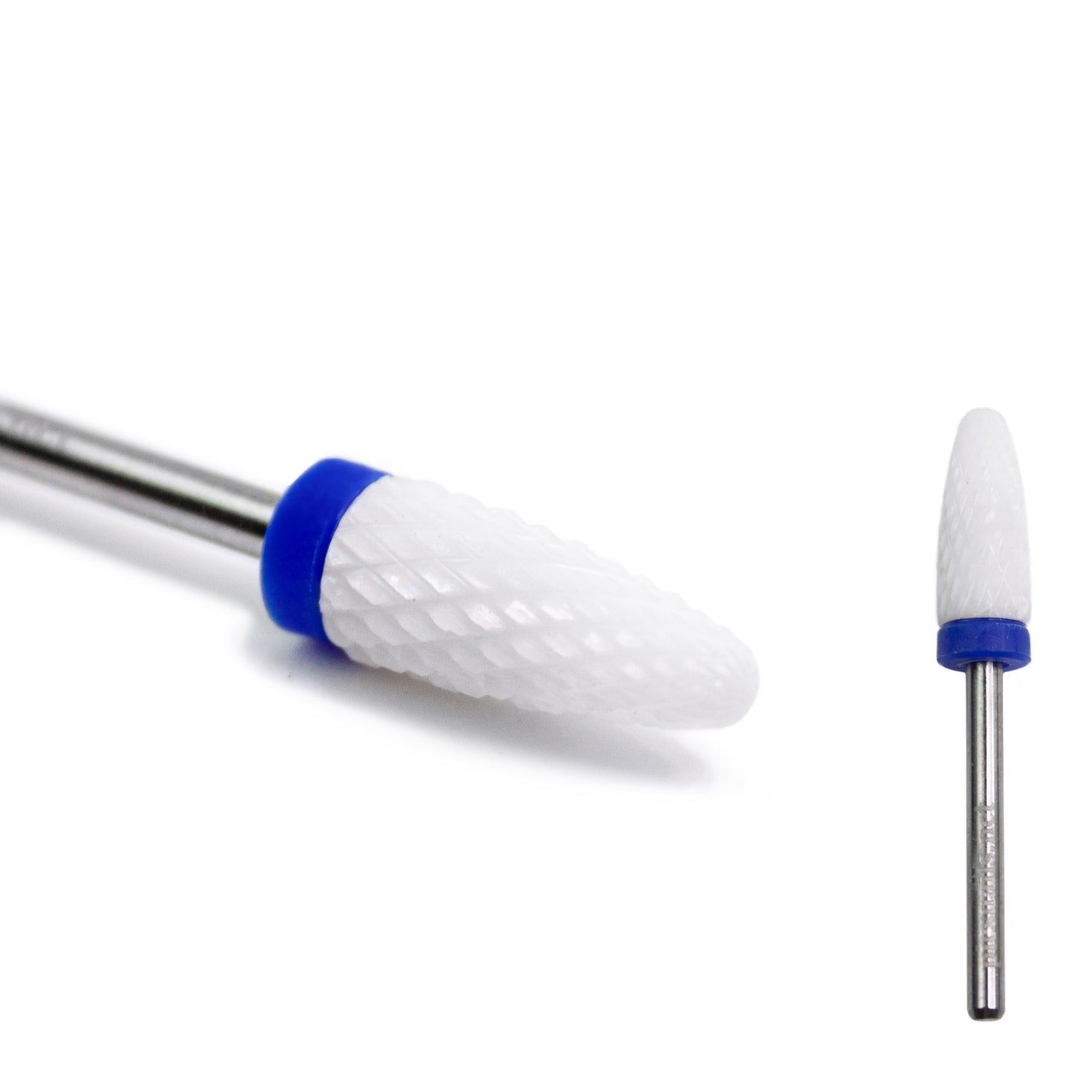 Punte Fresa Unghie Ceramica Ovale Blu
