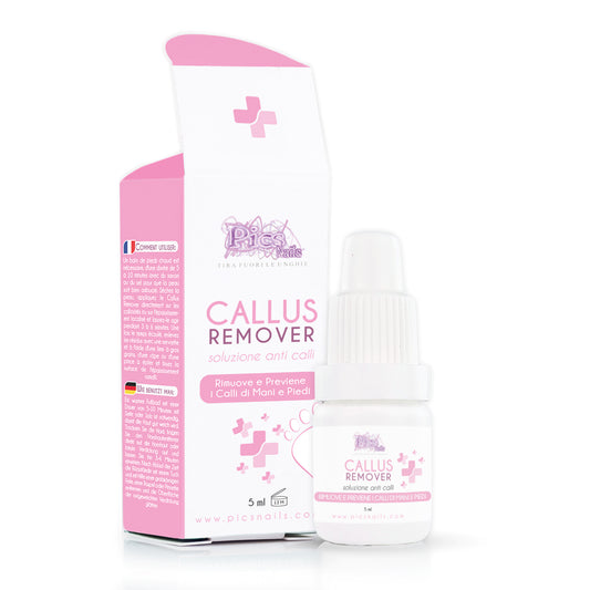 Rimuovi Calli Liquido Strong Professionale 5 Ml - Liquido Callifugo per Piedi E Mani, Rimuove I Calli in Modo Professionale Seguendo Semplici Passaggi