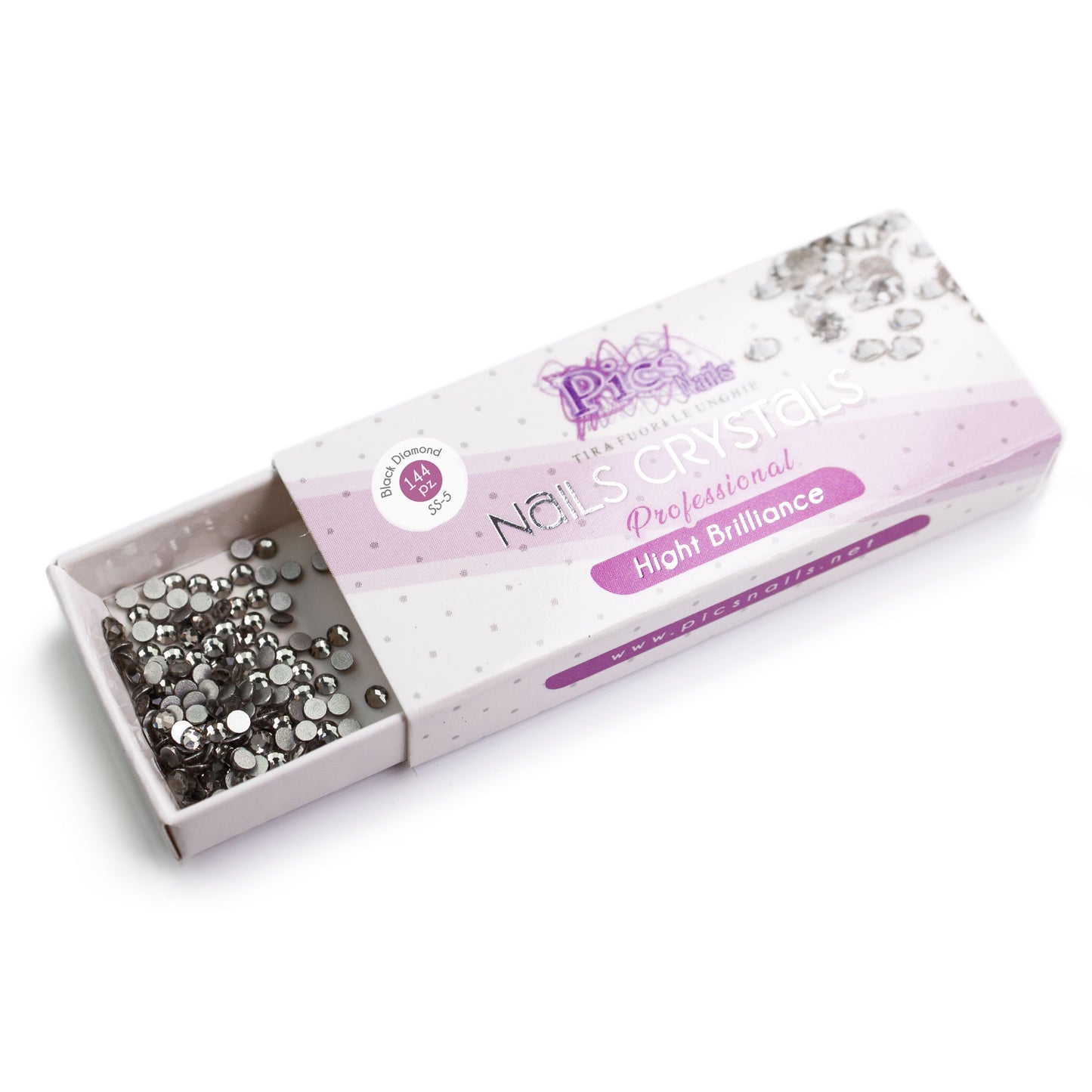 Dettaglio Brillantini Unghie Black Diamond 144 Pz SS-5 1,7 mm