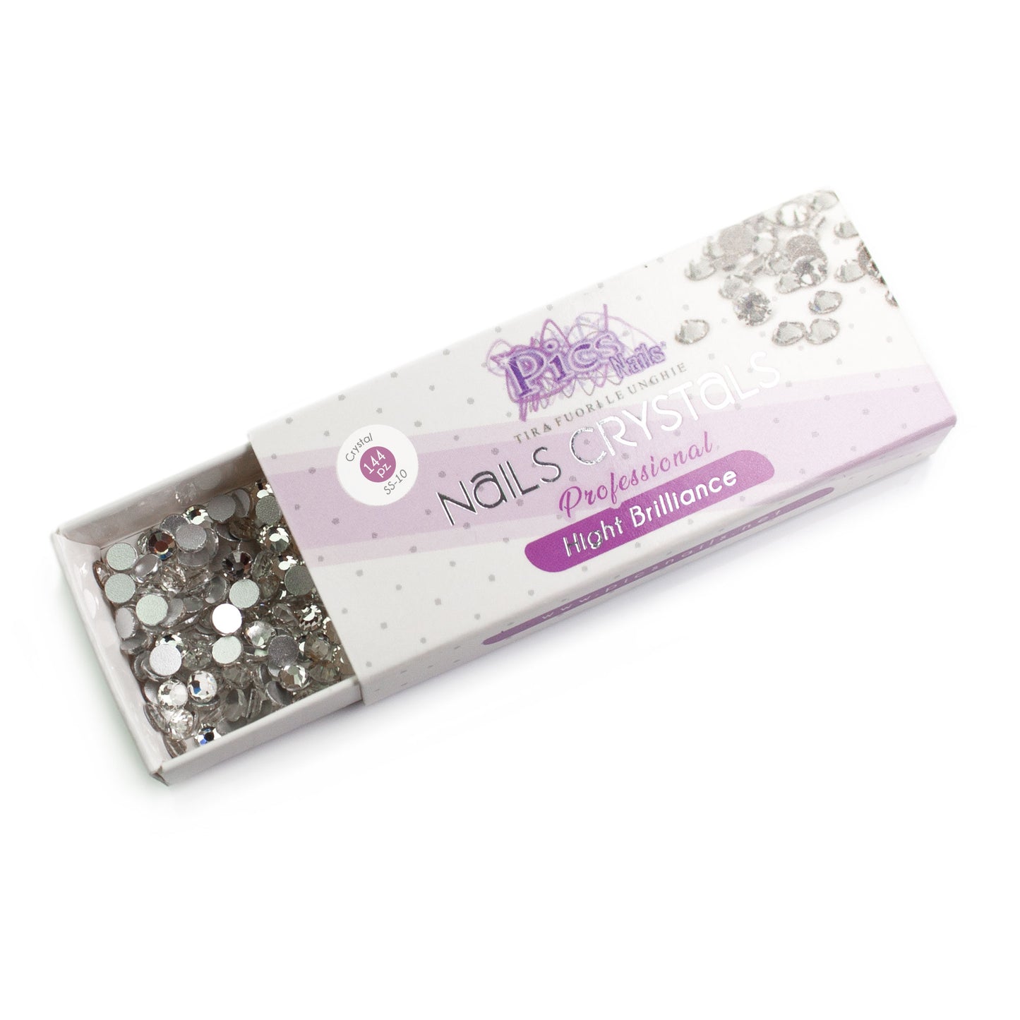Scatoletta Brillantini Unghie Crystal 144Pz. SS-10 2,7 mm