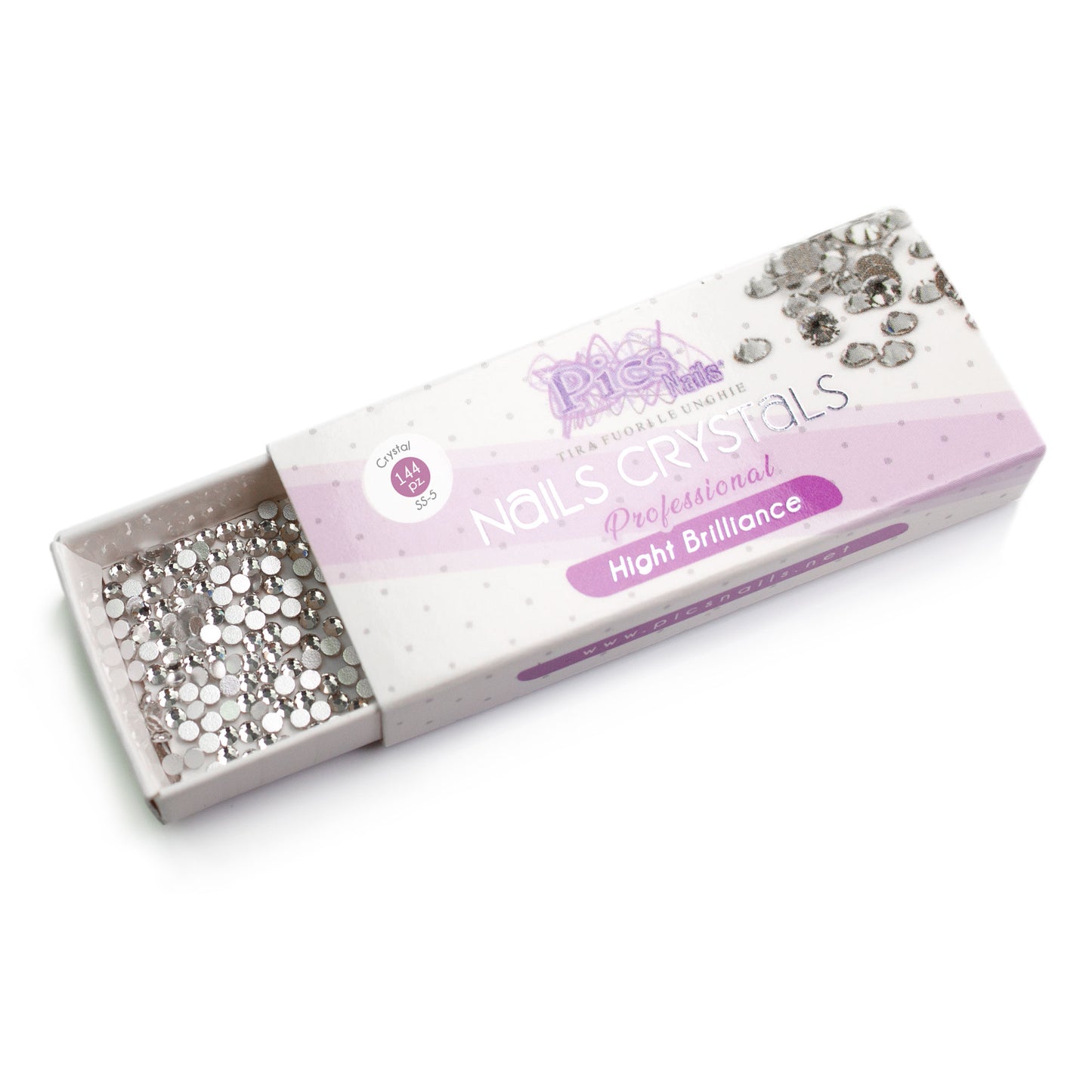 Scatoletta Brillantini Unghie Crystal 144 Pz. SS-5 1,7 mm