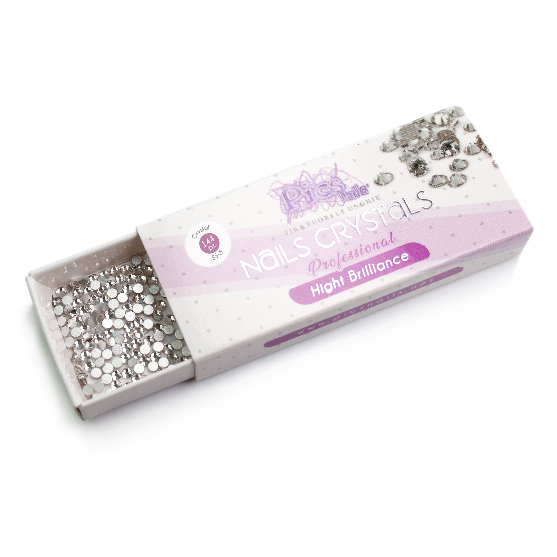 Scatoletta Brillantini Unghie Crystal 144 Pz. SS-5 1,7 mm