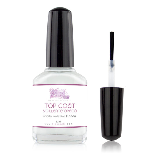 Top Coat Opaco Smalto Sigillante per Unghie 12Ml Ad Asciugatura Rapida - Fissa Smalto Opaco per Unghie Sigilla E Protegge Lo Smalto Con Effetto Matt