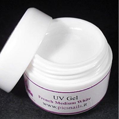 Gel Unghie French Uv Medium White 5 ml Pics