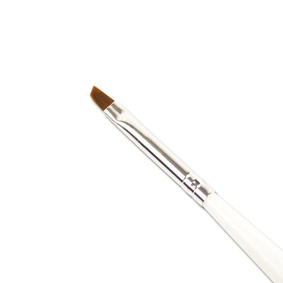 Pennello Ricostruzione Unghie Gel Bianco Punt Obliqua 3mm