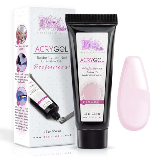 Acrygel Light Pink 2 - Gel Acrilico per Unghie 15g