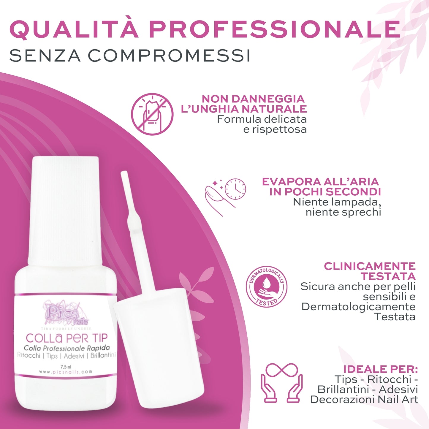 Colla per Unghie Professionale Extra Forte 7,5 g