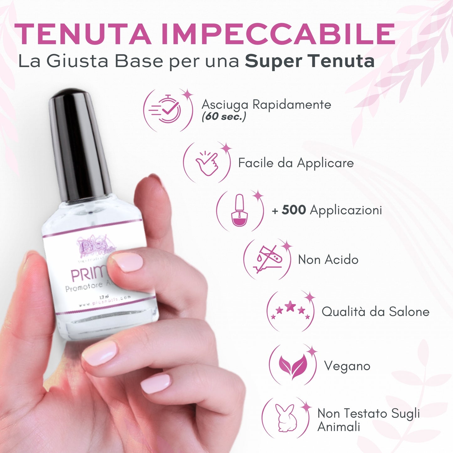 Primer Unghie Gel Non Acido Professionale 12 ml