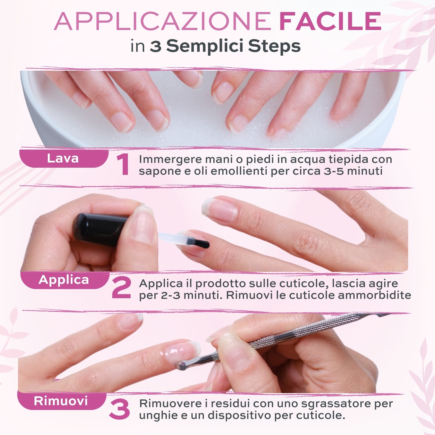 Rimuovi Cuticole Unghie Di Mani E Piedi Professionale 12 ml