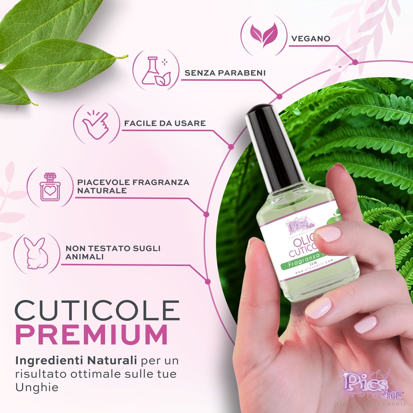 Olio Cuticole Unghie Di Mani E Piedi Professionale Mela 12 ml