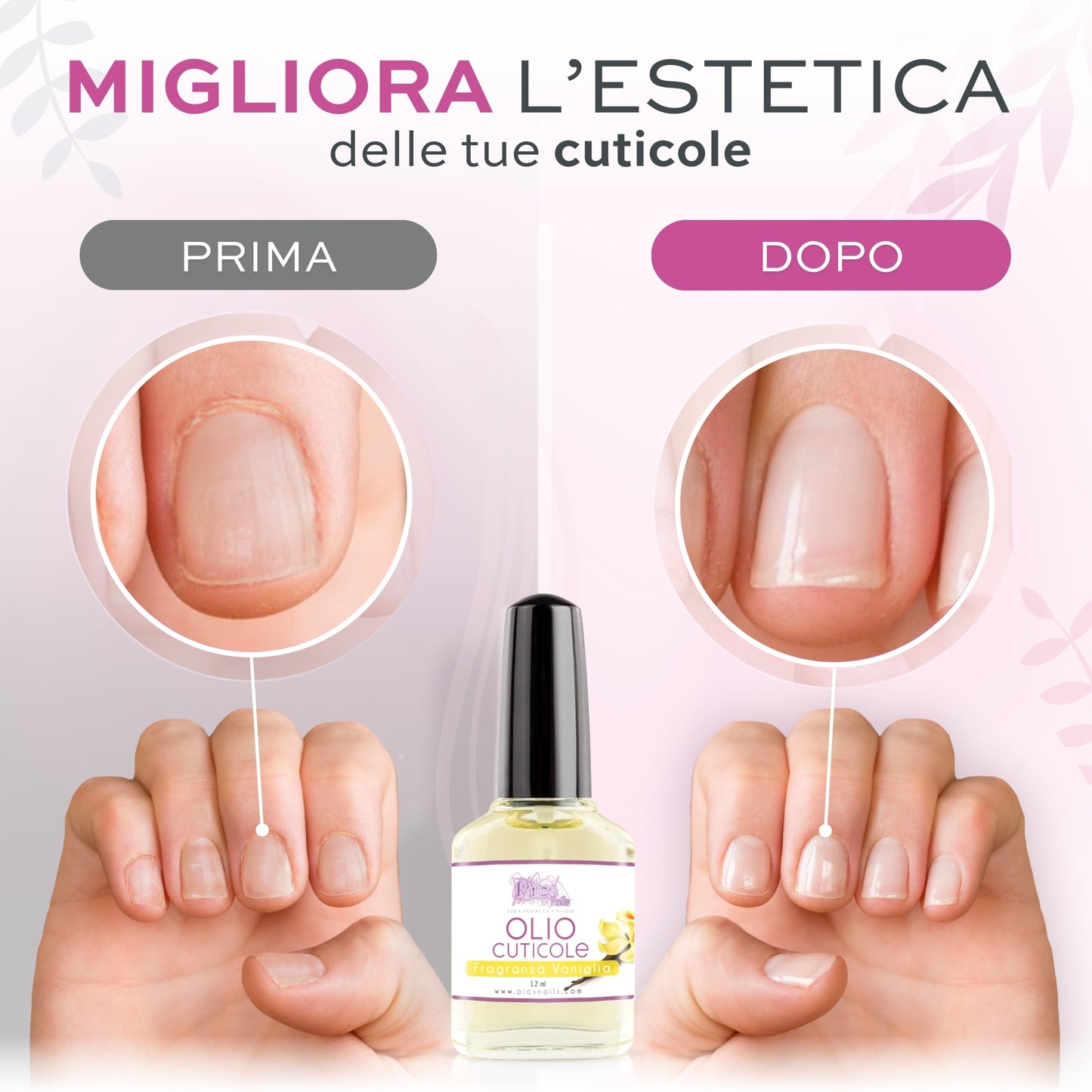 Olio Cuticole Unghie Di Mani E Piedi Professionale Vaniglia 12 ml