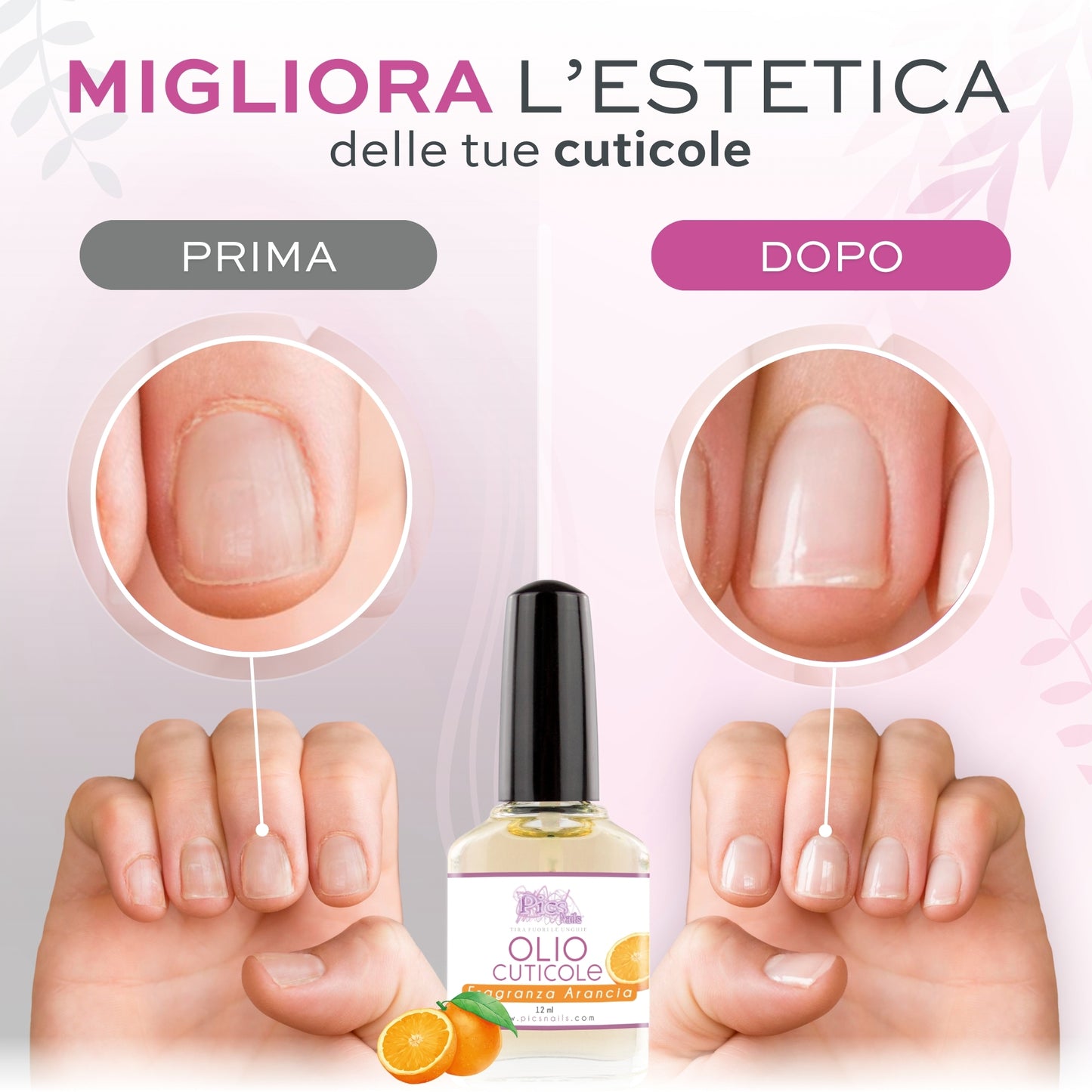 Olio Cuticole Di Mani E Piedi Professionale Arancia 12 ml