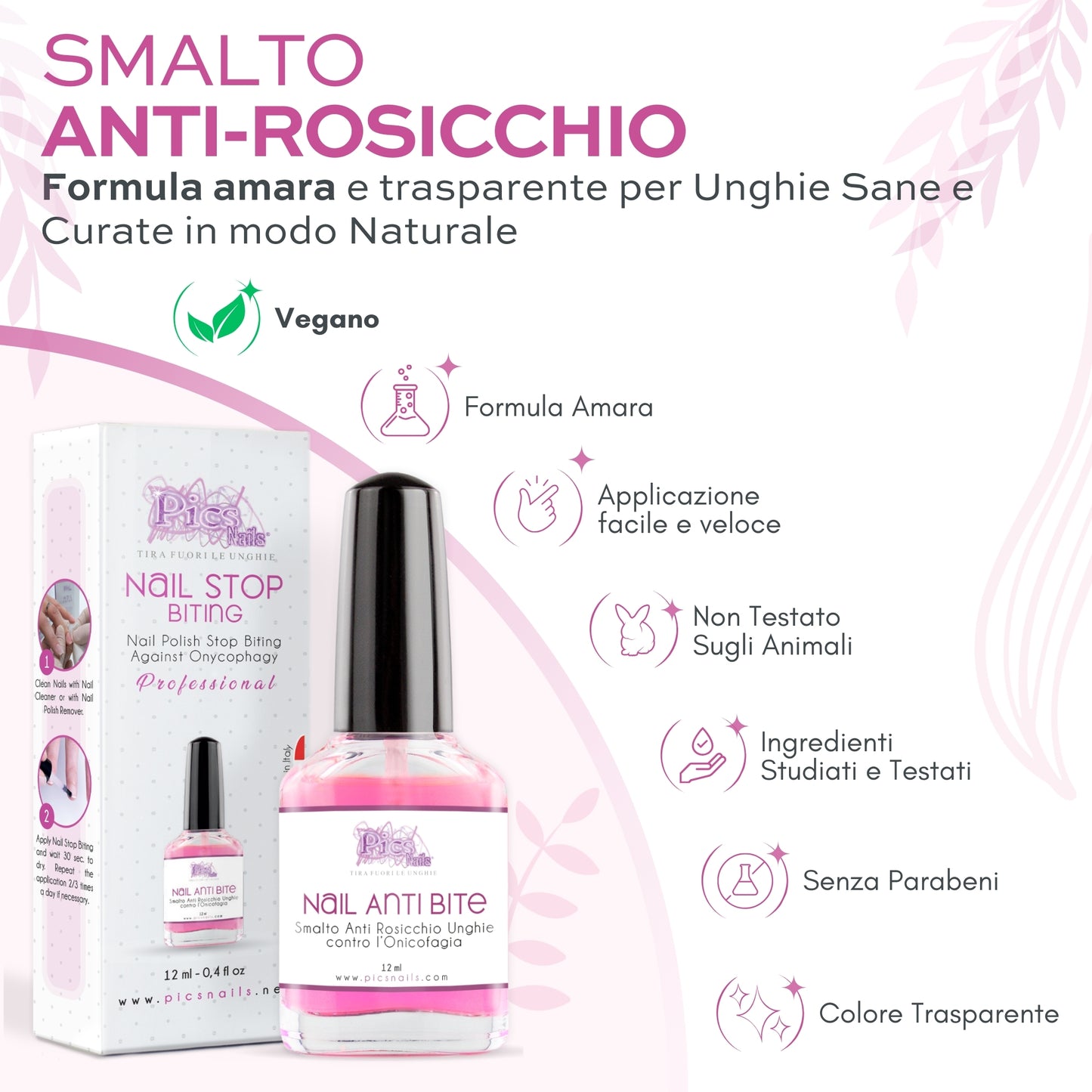 Smalto Amaro per non Mangiare Le Unghie 12 ml