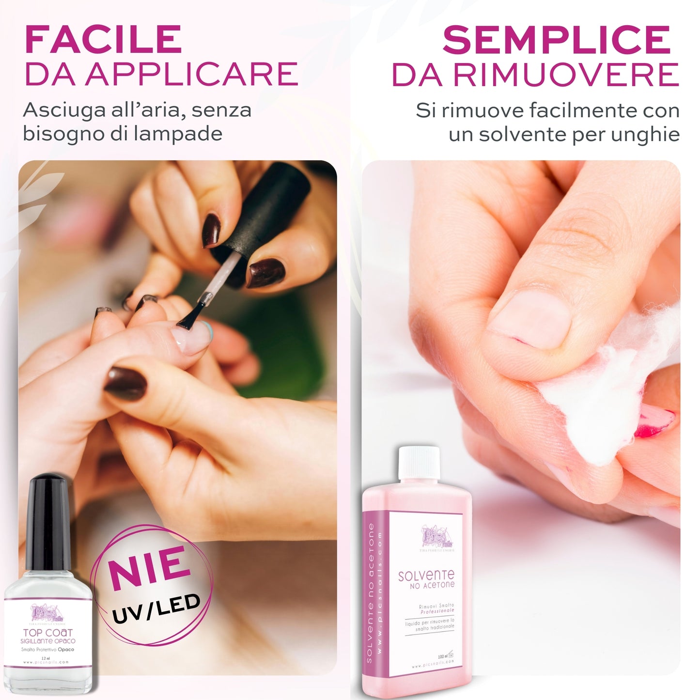 Top Coat Opaco Smalto Sigillante per Unghie 12 ml
