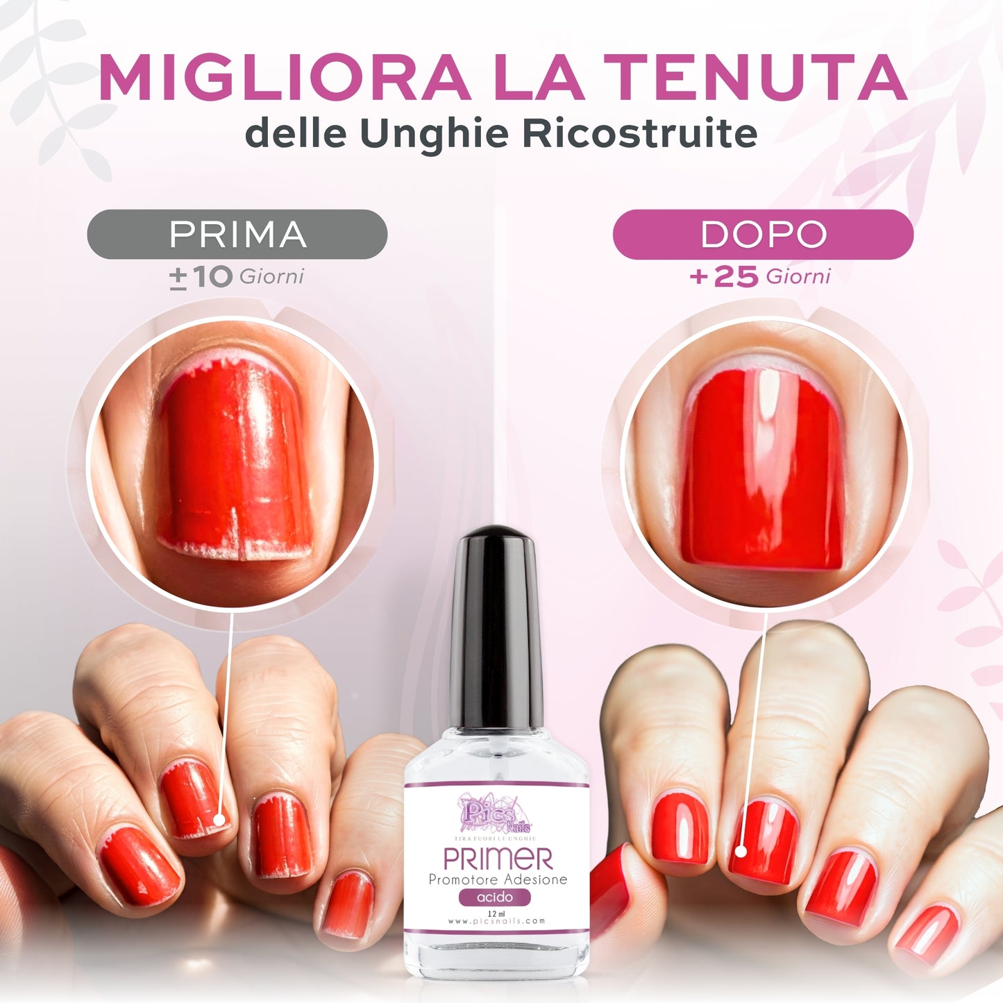 Primer Unghie Gel Acido Promotore D'Adesione 12 ml