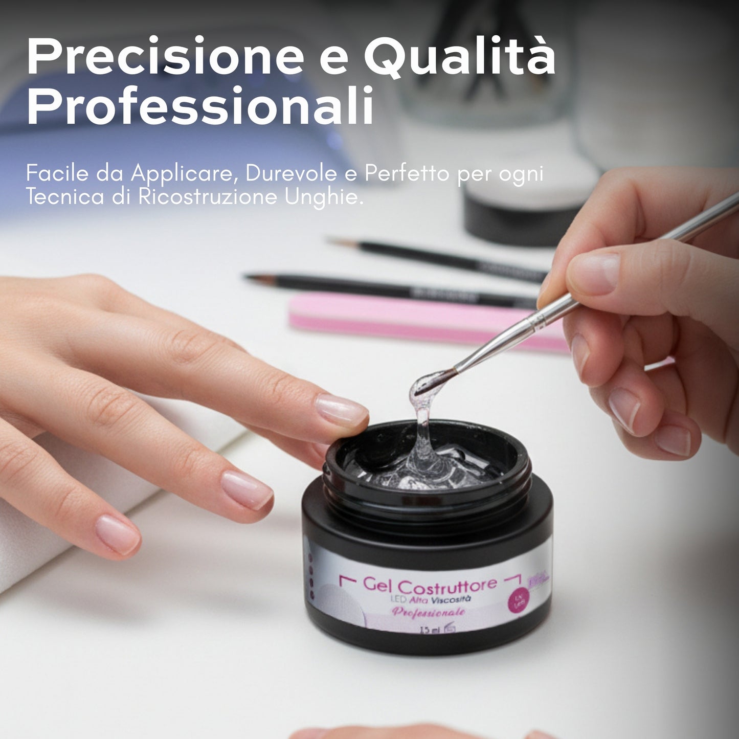 Gel Unghie Costruttore Uv-LED Alta Viscosità 5 ml