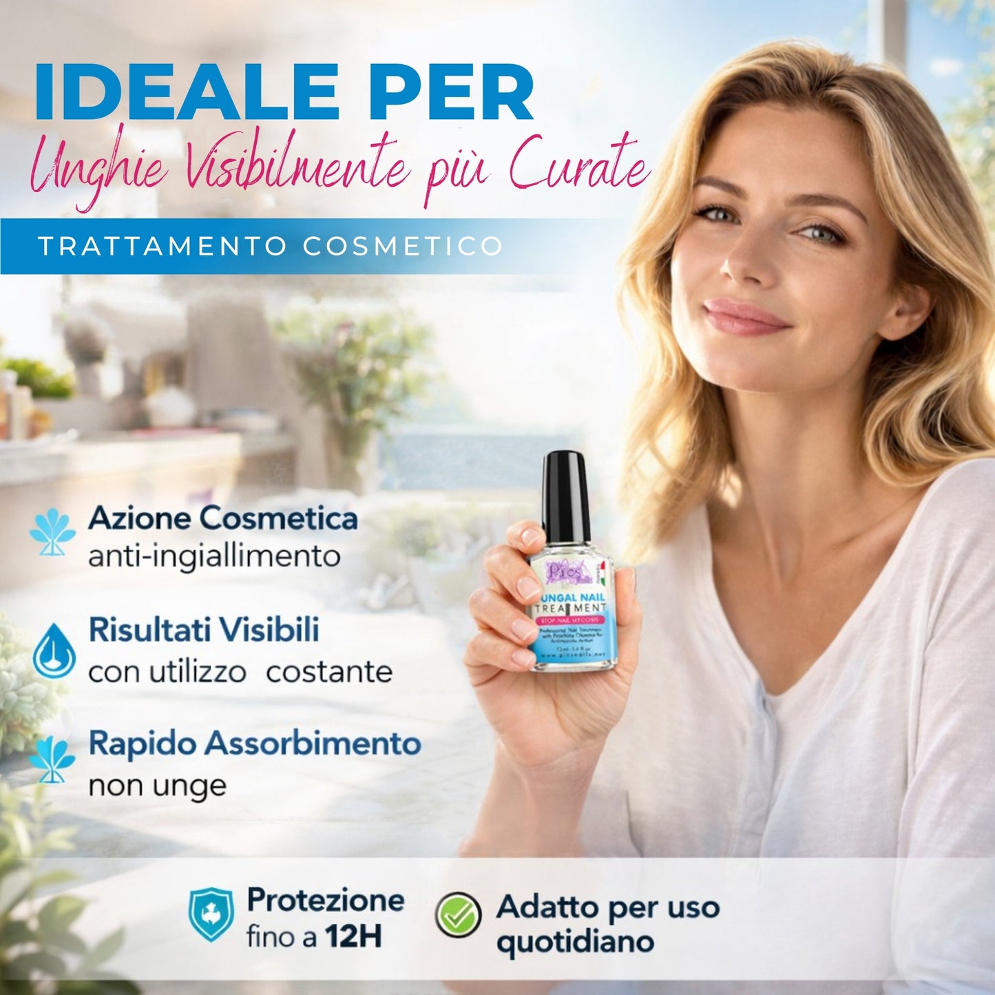 Antimicotico Unghie 12 ml - Trattamento della Micosi Unghie di Mani e Piedi