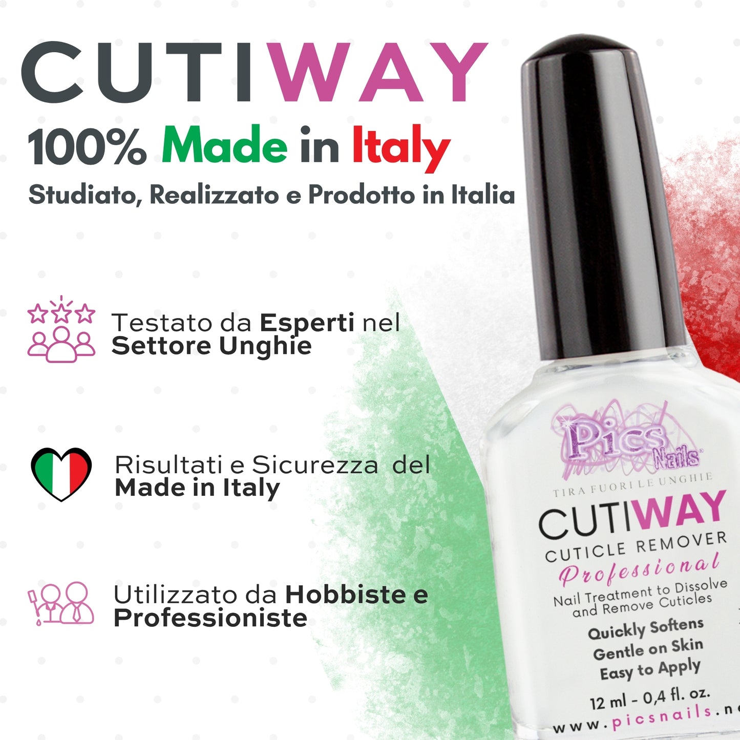 Cutiway - Rimuovi Cuticole Unghie 12 ml