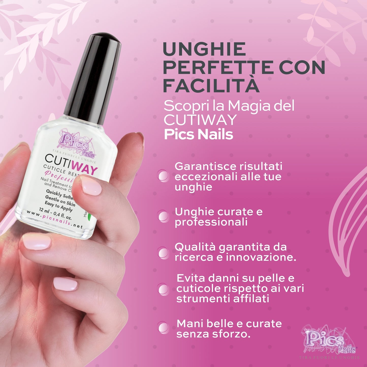 Cutiway - Rimuovi Cuticole Unghie 12 ml
